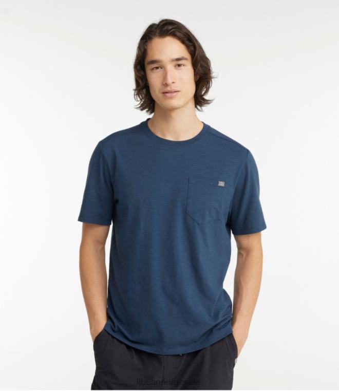 menn explorer slub tee 24VDH4816 L.L.Bean klær mørk russet