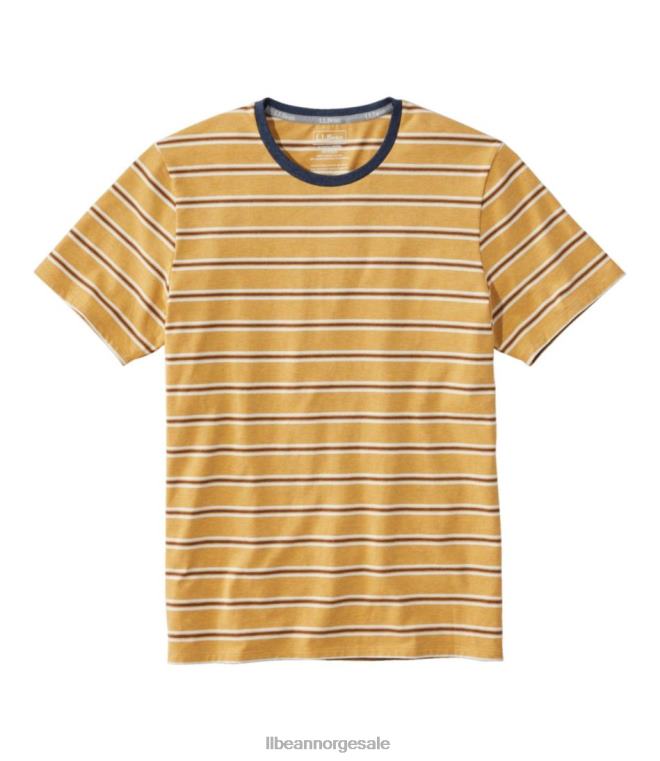 menn komfort stretch pima t-skjorte 24VDH430 L.L.Bean klær varmt gull