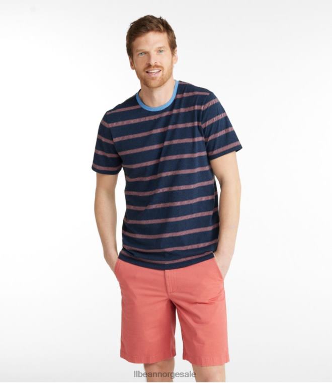 menn komfort stretch pima t-skjorte 24VDH4883 L.L.Bean klær havblå lyng