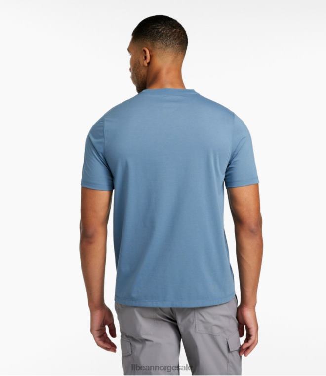 menn teknisk fiske grafisk tees 24VDH6154 L.L.Bean klær skifer