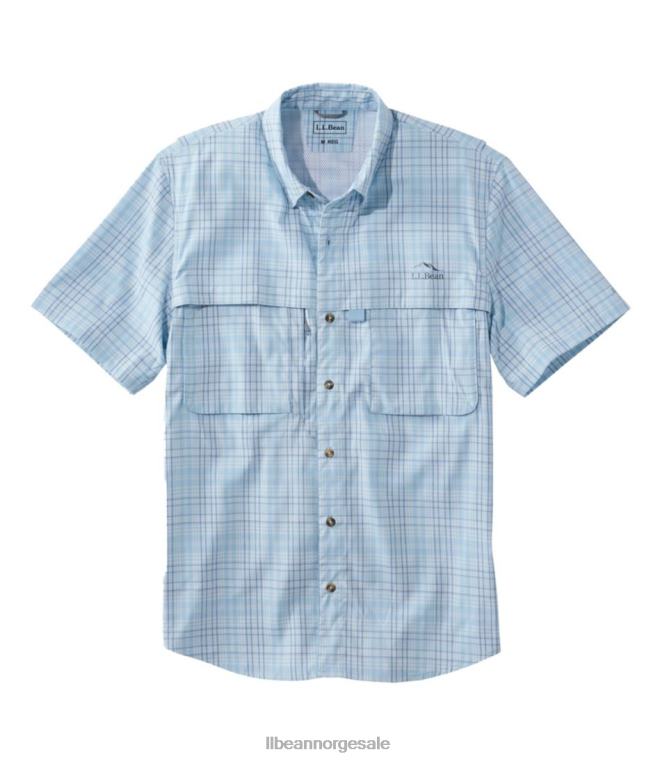 menn tropicwear skjorte 24VDH1535 L.L.Bean klær surfe blå
