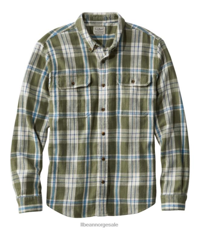 menn 1912 feltflanellskjorte 24VDH4692 L.L.Bean klær dyp oliven