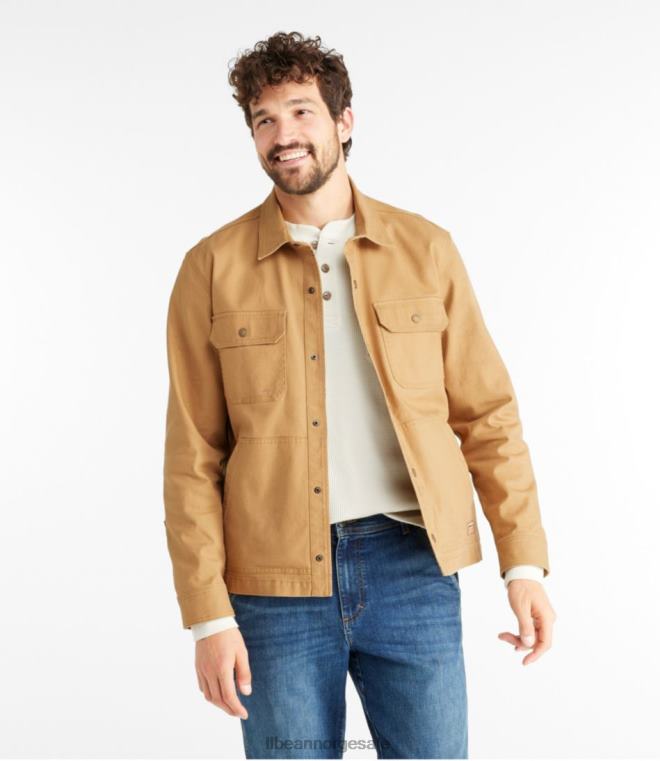 menn bønnebygget lerretsskjorte jac 24VDH3351 L.L.Bean klær rangeley blå