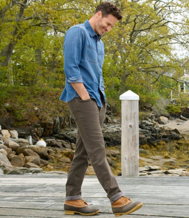 menn beanflex denimskjorte 24VDH319 L.L.Bean klær asfalt