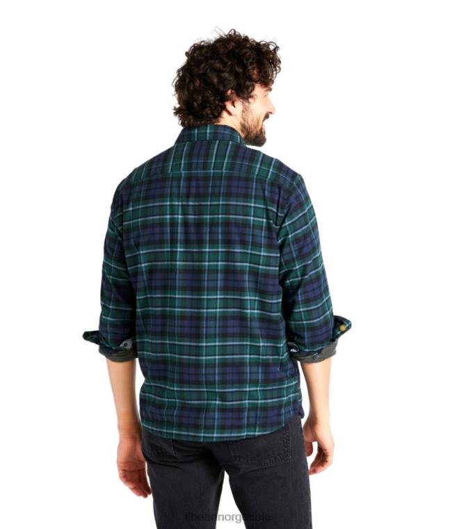menn beanflex flanell hele sesongen 24VDH4952 L.L.Bean klær appelsinkrydder