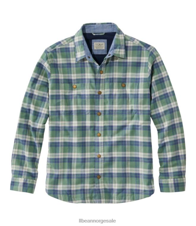 menn beanflex flanell hele sesongen 24VDH537 L.L.Bean klær lett everglade