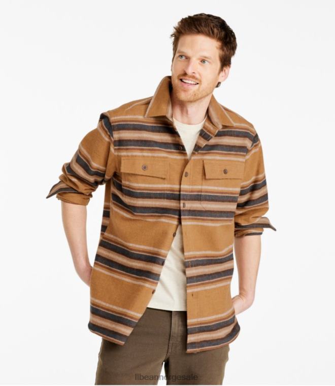 menn gemseskjorte 24VDH3059 L.L.Bean klær rangeley blå multi