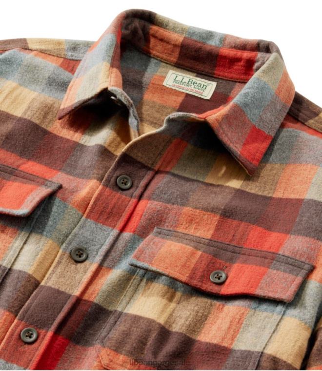 menn gemseskjorte 24VDH4893 L.L.Bean klær rødvin