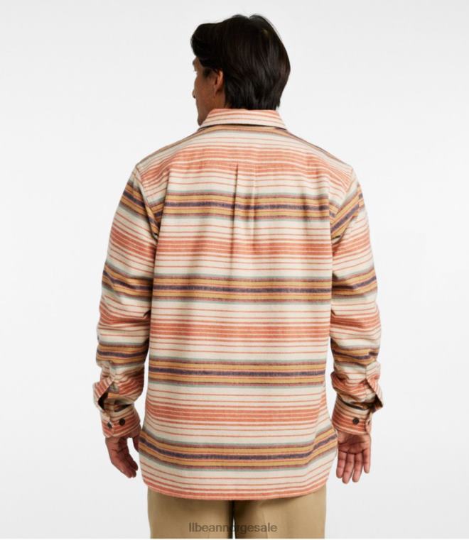 menn gemseskjorte 24VDH5052 L.L.Bean klær rangeley blå multi