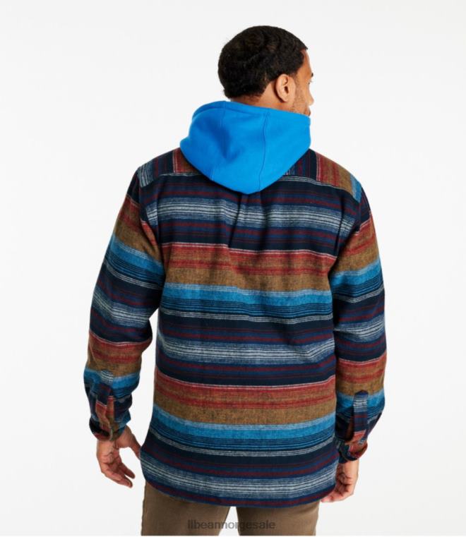 menn gemseskjorte 24VDH5052 L.L.Bean klær rangeley blå multi