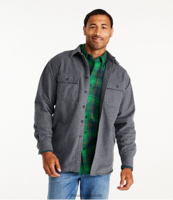 menn gemseskjorte 24VDH5870 L.L.Bean klær rik rød