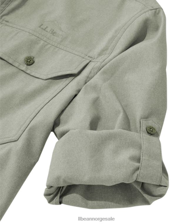 menn ingen fluesone skjorte 24VDH4801 L.L.Bean klær taupe brun