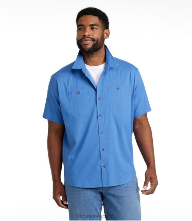menn innsjøvasket leirskjorte 24VDH3492 L.L.Bean klær karbon marine geo