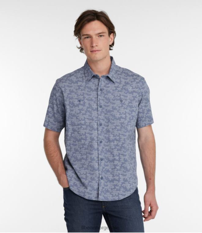 menn innsjøvasket leirskjorte 24VDH7029 L.L.Bean klær mineralrød