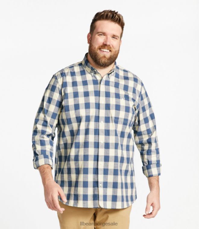 menn komfort stretch chambray skjorte 24VDH379 L.L.Bean klær lett everglade