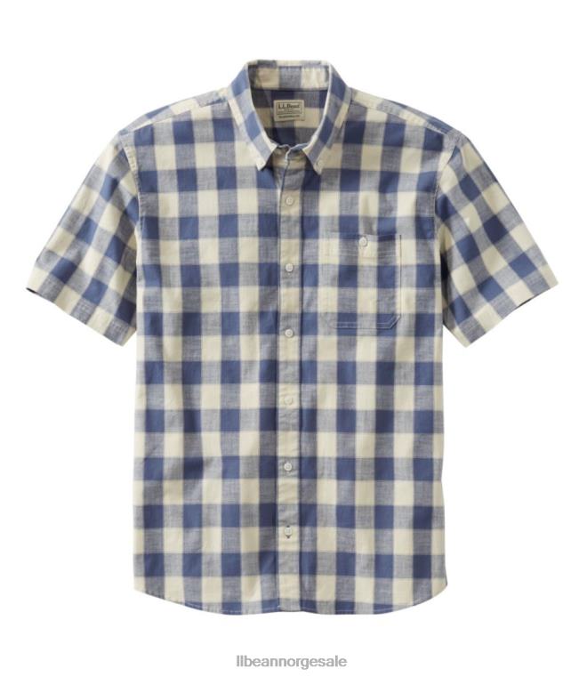 menn komfort stretch chambray skjorte 24VDH696 L.L.Bean klær vintage indigo