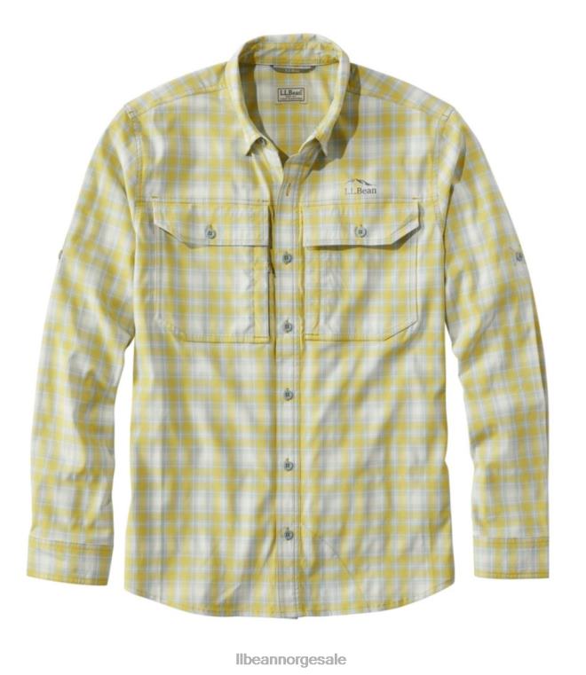 menn no fly zone langermet skjorte 24VDH4871 L.L.Bean klær chartreuse