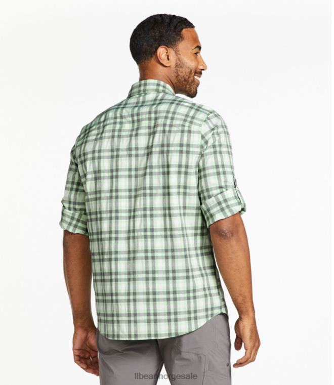 menn no fly zone langermet skjorte 24VDH4871 L.L.Bean klær chartreuse