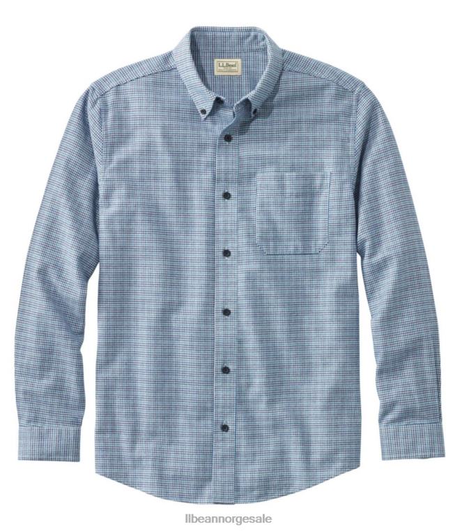 menn ond god flanellskjorte 24VDH3270 L.L.Bean klær indigo blekk