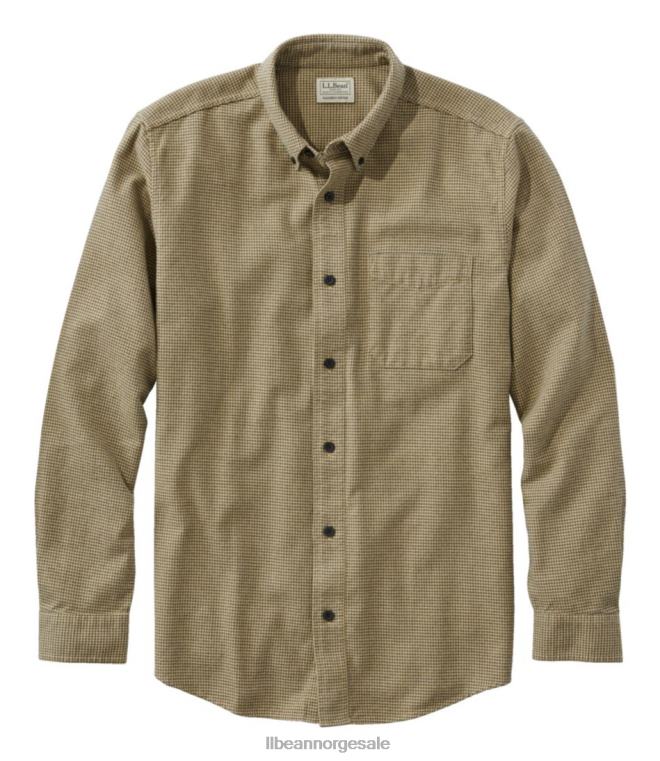 menn ond god flanellskjorte 24VDH501 L.L.Bean klær sennep