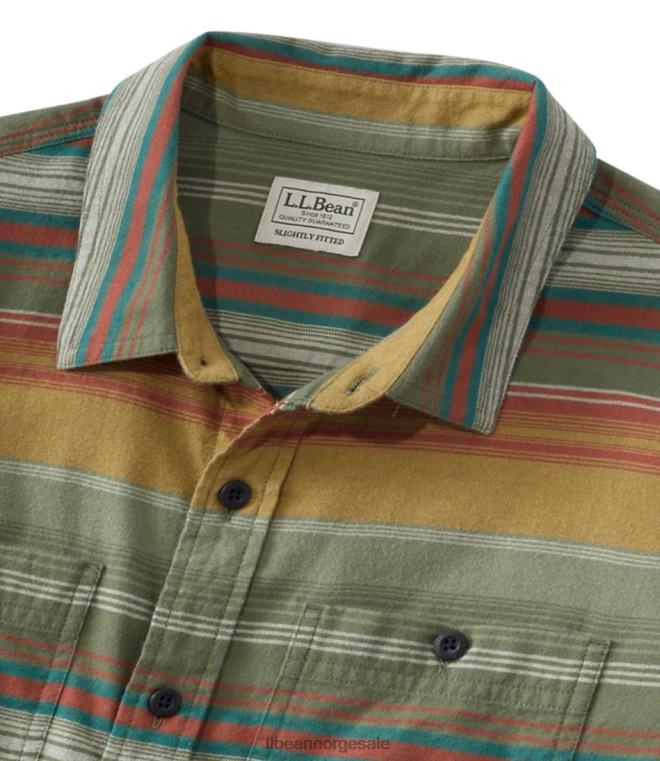 menn ond myk flanellskjorte 24VDH146 L.L.Bean klær eple kanel