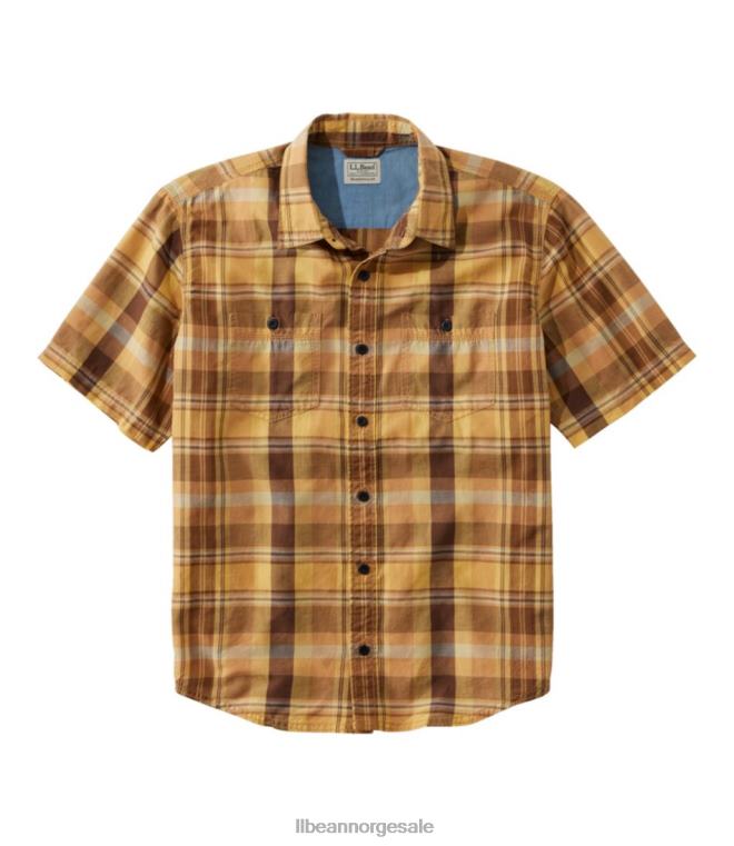 menn robust skjorte i linblanding 24VDH404 L.L.Bean klær bygg