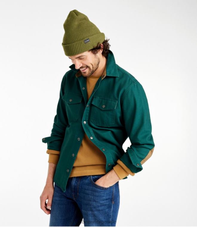 menn signatur robust myk twill-skjorte 24VDH3525 L.L.Bean klær dyp nautisk blå