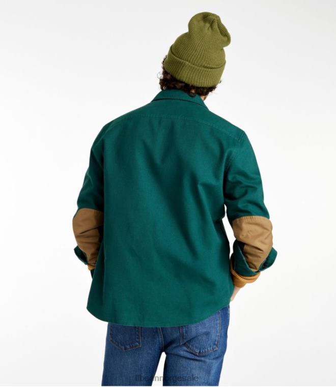 menn signatur robust myk twill-skjorte 24VDH3525 L.L.Bean klær dyp nautisk blå