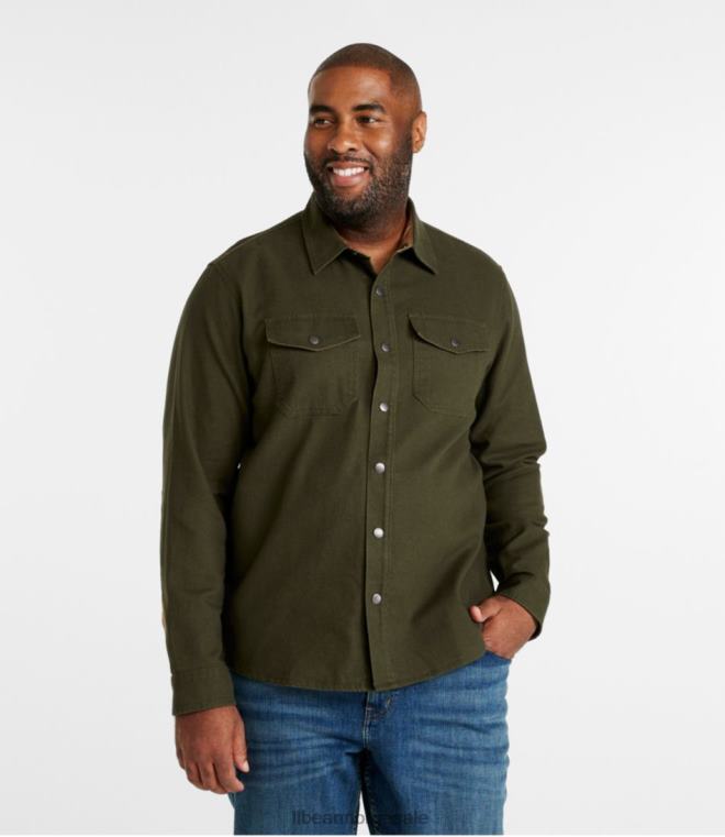 menn signatur robust myk twill-skjorte 24VDH3525 L.L.Bean klær dyp nautisk blå