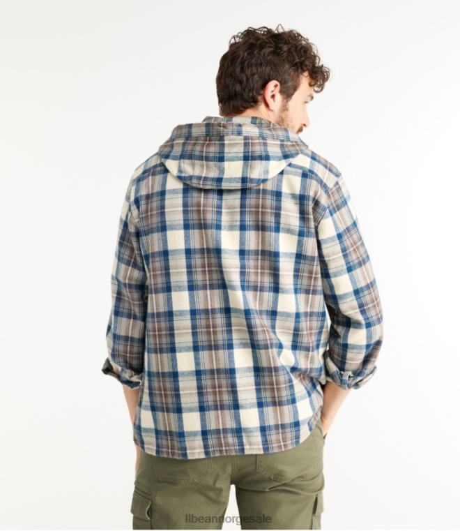 menn skotsk rutete flanellskjorte 24VDH3542 L.L.Bean klær vintage rød rob roy