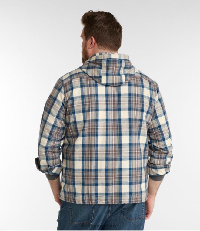 menn skotsk rutete flanellskjorte 24VDH3542 L.L.Bean klær vintage rød rob roy
