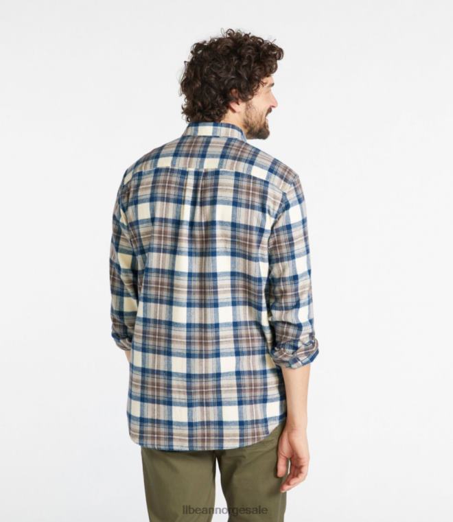 menn skotsk rutete flanellskjorte 24VDH4600 L.L.Bean klær vintage rød rob roy