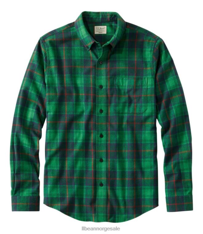 menn skotsk rutete flanellskjorte 24VDH6608 L.L.Bean klær cranston