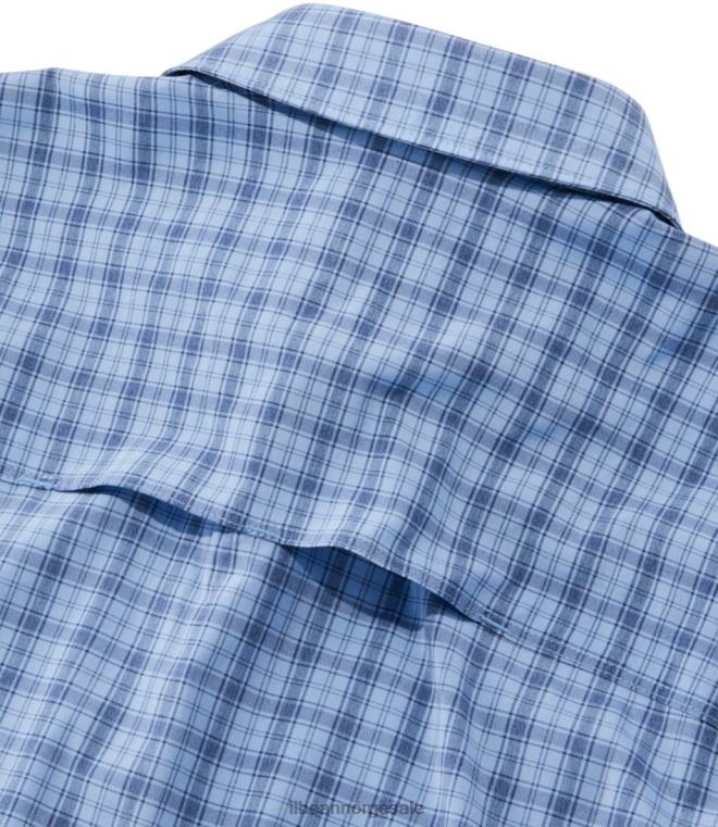 menn tropicwear pro stretch skjorte 24VDH3974 L.L.Bean klær mellomblått