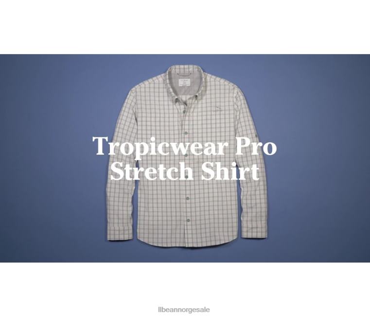 menn tropicwear pro stretch skjorte 24VDH462 L.L.Bean klær sjøfuru