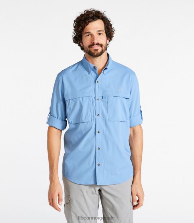 menn tropicwear skjorte 24VDH3134 L.L.Bean klær mineralblått