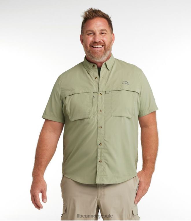 menn tropicwear skjorte 24VDH3148 L.L.Bean klær mineralblått