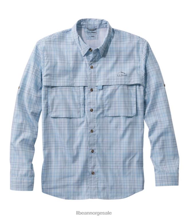 menn tropicwear skjorte 24VDH4013 L.L.Bean klær surfe blå