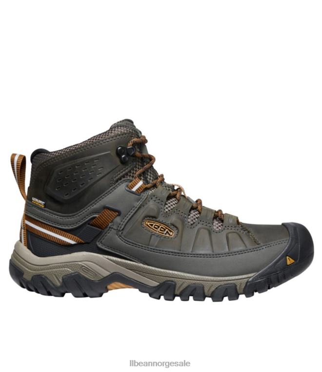 menn ivrige targhee iii vanntette turgåere 24VDH1115 L.L.Bean fottøy svart oliven/gyllenbrun