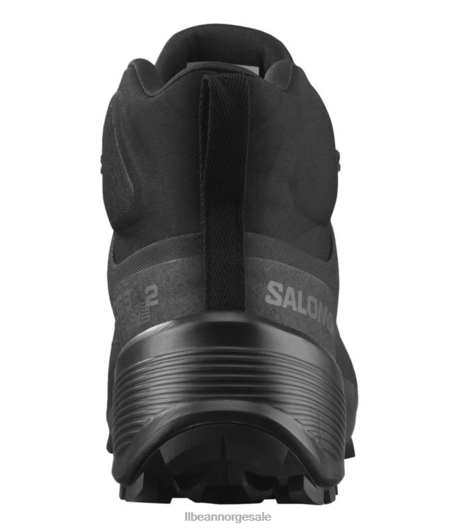 menn salomon cross hike mid 2 gore-tex tursko 24VDH1146 L.L.Bean fottøy svart/magnet