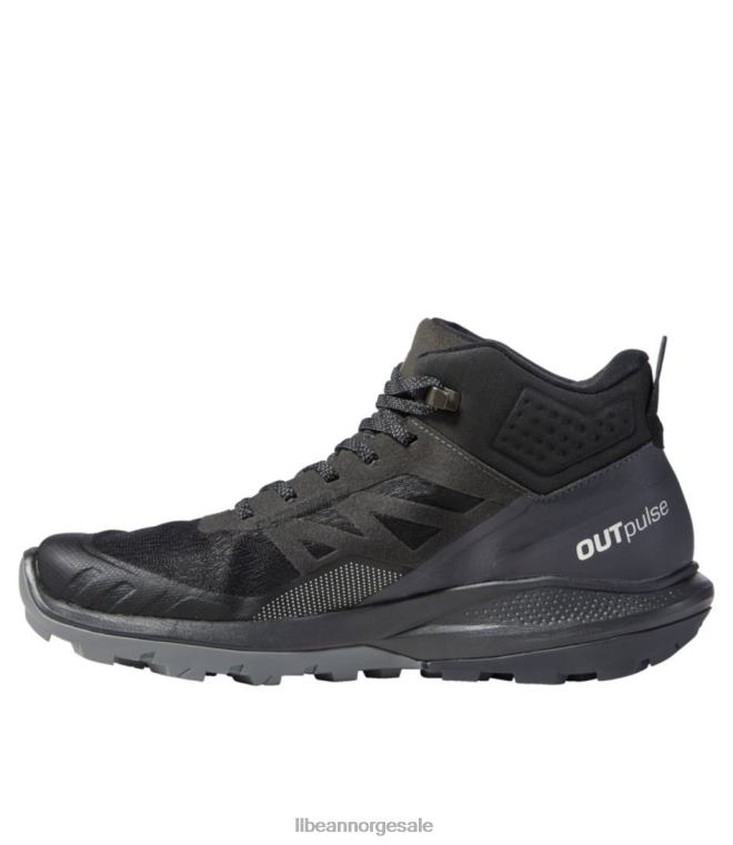 menn salomon outpulse gore-tex tursko 24VDH3815 L.L.Bean fottøy kinablå/karbon/månestein