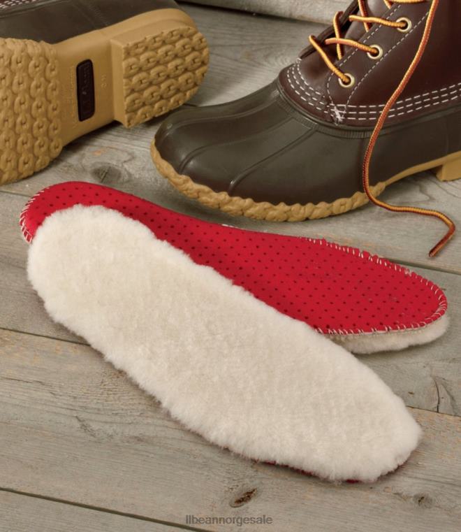 menn shearling innleggssåler 24VDH3773 L.L.Bean tilbehør naturlig