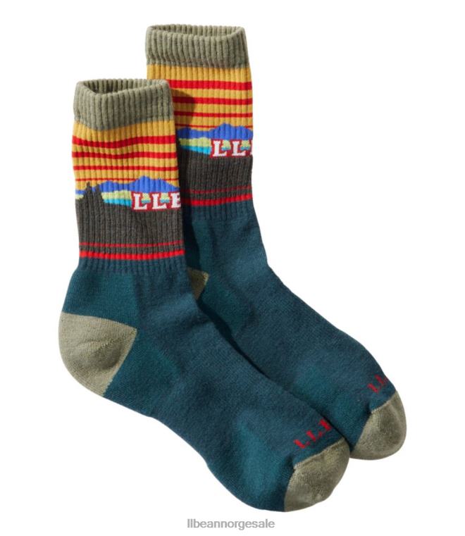 menn katahdin tursokker 24VDH3073 L.L.Bean tilbehør mørk jeger/vismann