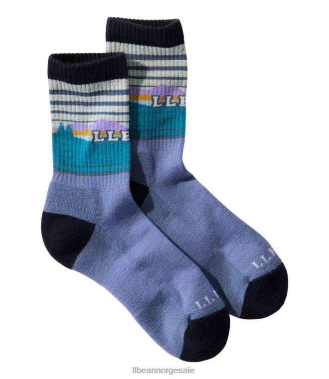 menn katahdin tursokker 24VDH5739 L.L.Bean tilbehør lilla solnedgang/dypeste indigo
