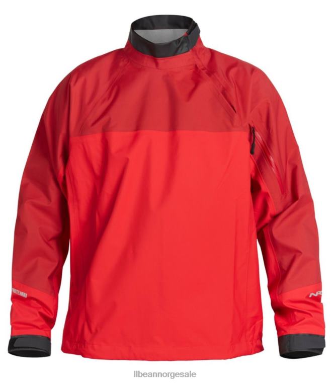 menn nrs utholdenhetssprutjakke 24VDH618 L.L.Bean vannsport rød