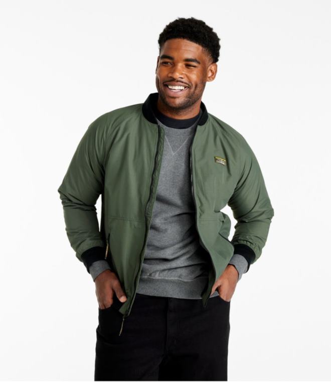 menn 3-sesongs bomberjakke 24VDH361 L.L.Bean yttertøy nautisk marine