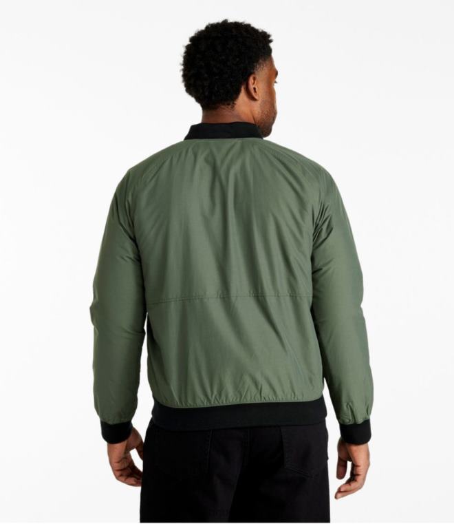 menn 3-sesongs bomberjakke 24VDH361 L.L.Bean yttertøy nautisk marine