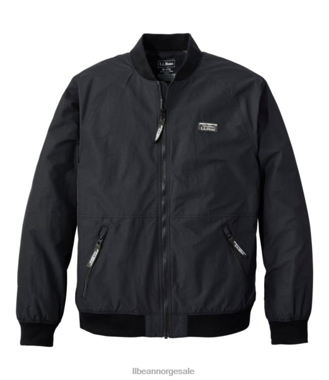 menn 3-sesongs bomberjakke 24VDH4836 L.L.Bean yttertøy svart