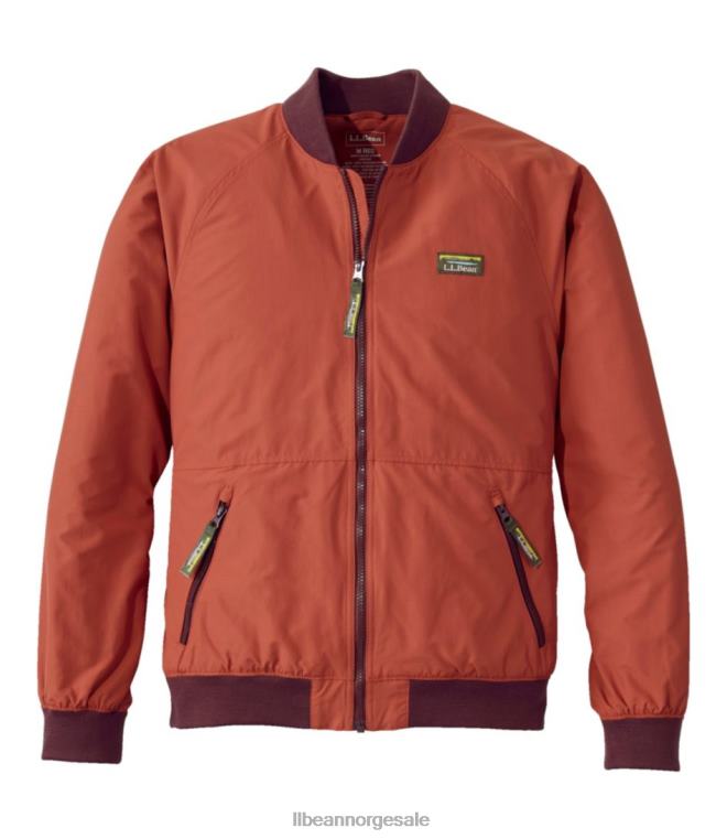 menn 3-sesongs bomberjakke 24VDH5863 L.L.Bean yttertøy lys mahogni
