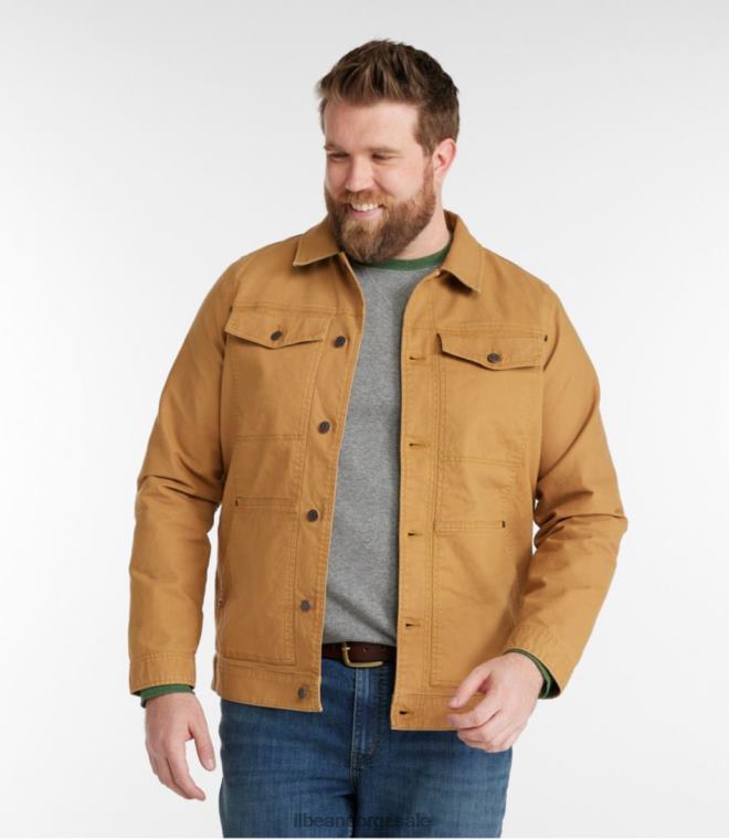 menn beanflex utility trucker jakke 24VDH3345 L.L.Bean yttertøy svart